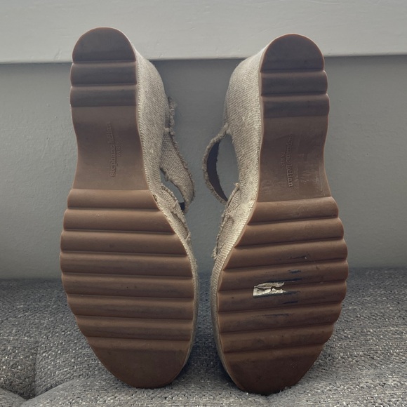 Stephane Kelian Beige Woven Wedge Sandals - Picture 5 of 7